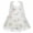 White, variant on Flower Girl Floral Lace Tulle Dress Princess Backless Wedding Junior Bridesmaid Pageant Communion Dance Maxi Gown 18-24 Months White