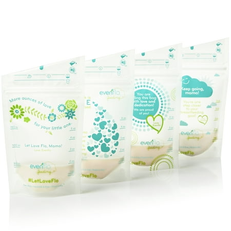 Evenflo Feeding Advanced Breast Milk Storage Bags - 5oz, (Best Way To Warm Frozen Breast Milk)