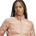thumbnail image 3 of Women's adidas Sportswear Essentials 3-Stripes Light Down Jacket Color: Clay Strata Size: XX SMALL, 3 of 5