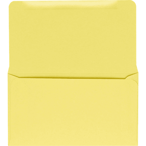 LUXPaper 6 1/4 Remittance Envelopes, Pastel Canary, 3 1/2 x 6, 1000/Pack