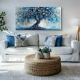 thumbnail image 2 of AatoeaX Tree of Life Wall Art for Living Room, Blue Tree Canvas Decor Paintings Abstract Art Prints, Neutral Navy Blue Pictures Wall Decor for Bedroom Bathroom Office Modern Home Decor, 2 of 4