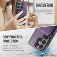 thumbnail image 3 of MAGKING Case For Samsung Galaxy S26 Ultra 5G, RFID Blocking, PU Leather,Compatible With MagSafe Detachable 2 In 1 Wallet With Card Slots,Metal Ring Kickstand Magnetic Protective Cover,Purple, 3 of 8
