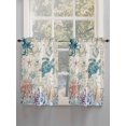 thumbnail image 5 of Vintage Coastal Living Room Curtains 2 Panel, Sea Turtle Octopus Coral Beach Nautical Cafe Window Treatment, Farmhouse Bedroom Bathroom Kitchen Curtains Drapes 104"x54", 5 of 6