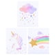 thumbnail image 1 of FELTECHELECTR 3 piezas de dibujos animados de unicornios y arcoíris para pared, impresiones artísticas, pósteres de fondo, 1 of 6