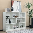 thumbnail image 4 of Costway 3-tier Open Bookcase 8-Cube Floor Standing Storage Shelves Display Cabinet White, 4 of 10
