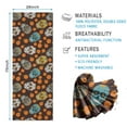 thumbnail image 2 of Brown Skull Marigold Pattern Hot Yoga Mat Towel Non Slip for Hot Yoga - Quick-Drying Yoga Mat Cover with 4 Corner Pockets with Travel Bag - Hot Yoga Towel Non Slip Grip Moisture Wicking Sweat 70"x26", 2 of 6