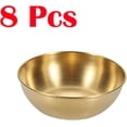 thumbnail image 2 of ABPETE 8Pcs 3.3inch Stainless Steel Sauce Dishes Round Mini Individual Saucers Bowl, Seasoning Dishes Sushi Dipping Bowl Appetizer Plates, for Sushi,Side Dishes,Dessert,Tomato Sauce,Soy,BBQ - Golden, 2 of 7