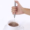 thumbnail image 3 of Peahefy Kitchen Stainless Steel Handheld Battery Operated Electric Coffee Milk Frother with Spoon, Handheld Milk Frother,Milk Frother, 3 of 5