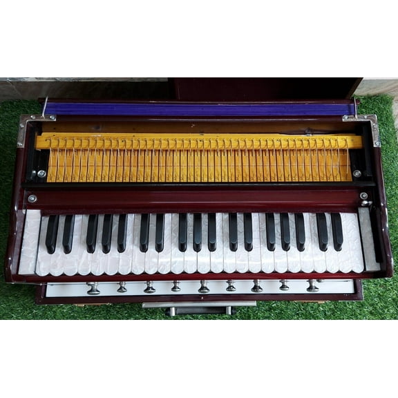 Naad Portable Harmonium 3.5 Octave 9 Stopper Harmonium with Coupler and BAG (Magni)