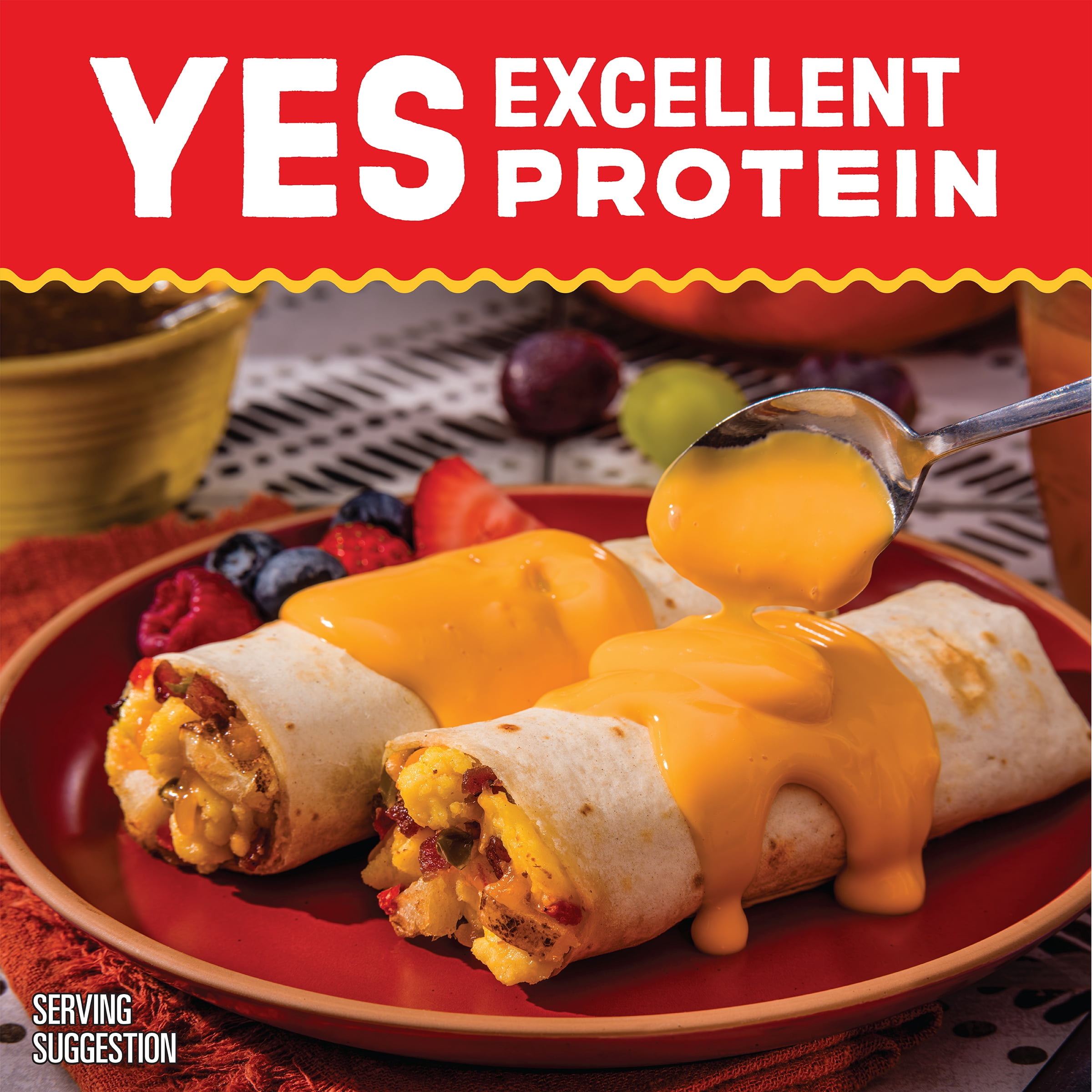 El Monterey Signature Egg, Applewood Smoked Bacon & Cheese Burritos, 36 oz, 8 Count (Frozen)