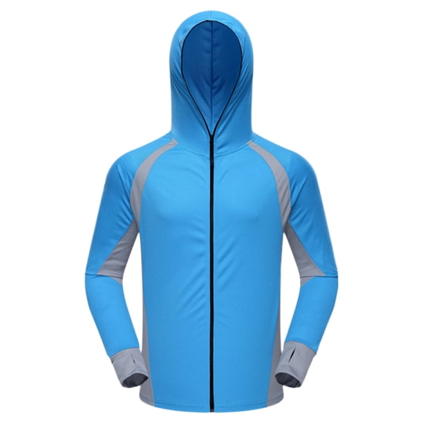 DQrwqpou Ropa anti-UV Ropa transpirable para trabajos césped en el jardín (L azul)