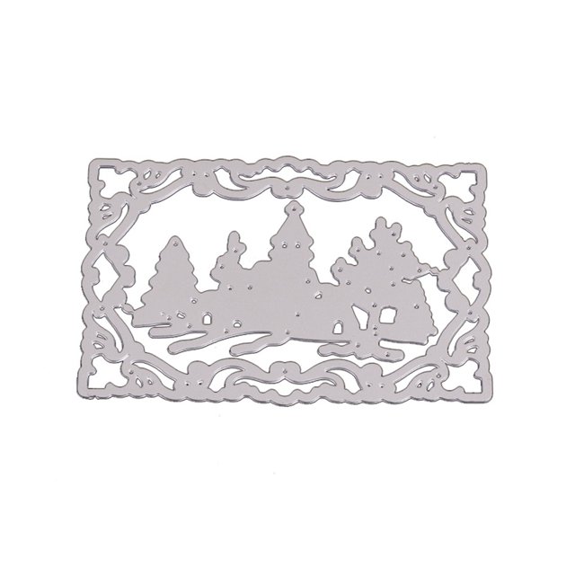 WHEANG Home Decor Christmas Deer Metal Dies for Card Making Stencil Diy Scrapbooking Card One Size Silver