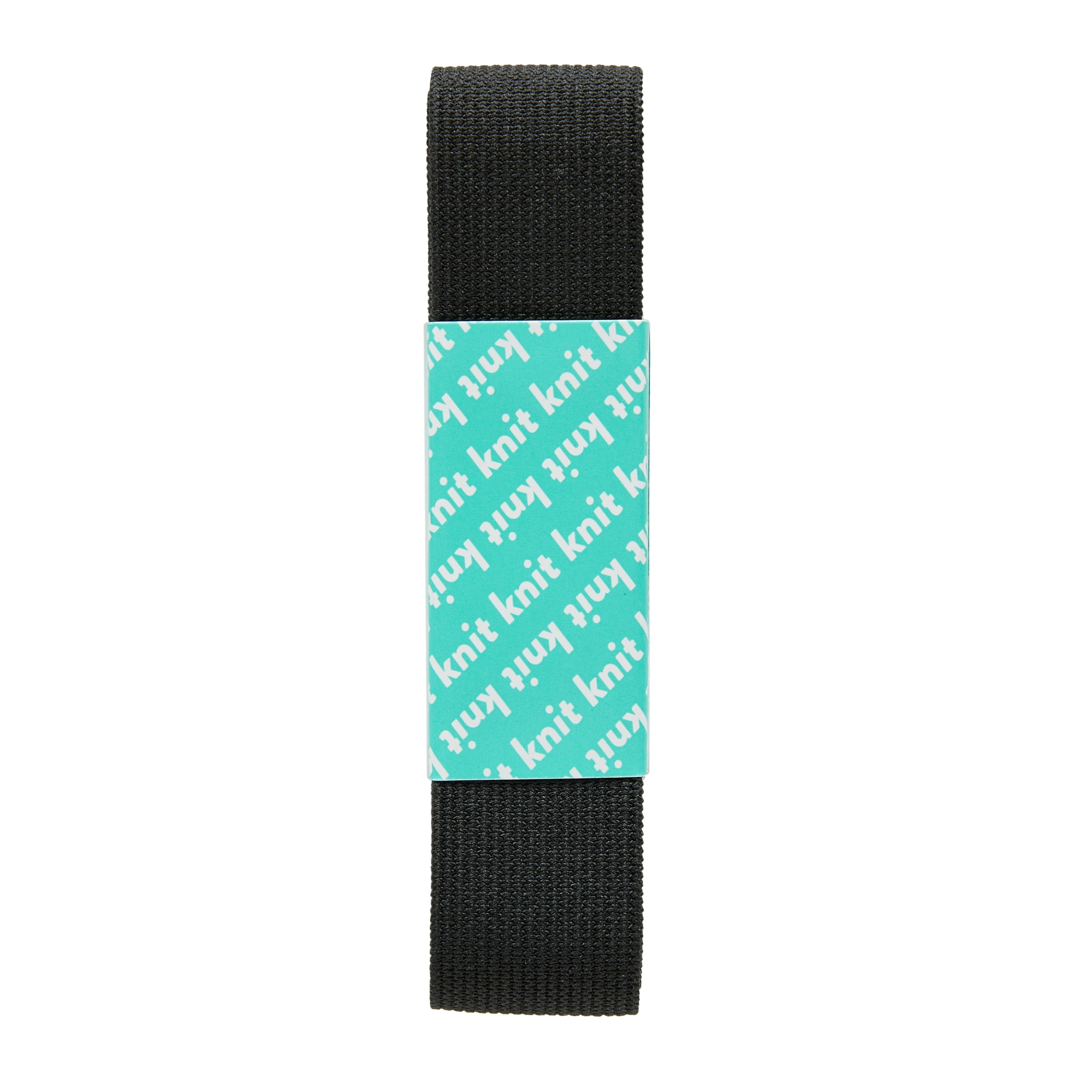 (8 pack) Hello Hobby Knitted Elastic, 3/4" x 1yd, Black