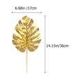 thumbnail image 2 of BESTYASH 15Ud Hojas Artificiales De Palma Doradas Para De Bodas Y Eventos, 2 of 7