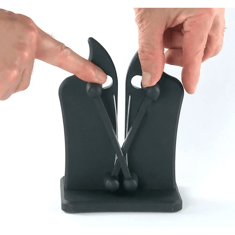 Aiguiseur De Couteaux Hotec - Double Fonction (carbure Et Céramique) - Pour Couteaux Et Ciseaux - Compact Et Pliable - 4