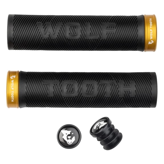 Wolf Tooth Echo Lock-On Grips Gold