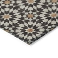 thumbnail image 4 of 10' X 14' Charcoal Silver And Copper Floral Medallion Washable Indoor Outdoor Area Rug, 4 of 5