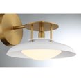 thumbnail image 6 of Gavin 1-Light Wall Sconce in White with Warm Brass Accents, 6 of 6