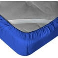 thumbnail image 3 of DNG Creations 3-Piece Fitted Sheet Set 12-Inch Deep Pocket (Solid Aqua Blue Twin), 3 of 4