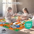 thumbnail image 4 of ODIKA 2'x3' Machine Washable Non-Slip Area Rug, Safari Adventure Animals Learning Playmat with Alphabet Letters Educational High Traffic Rug with Pad, Orange, 685542, 4 of 8