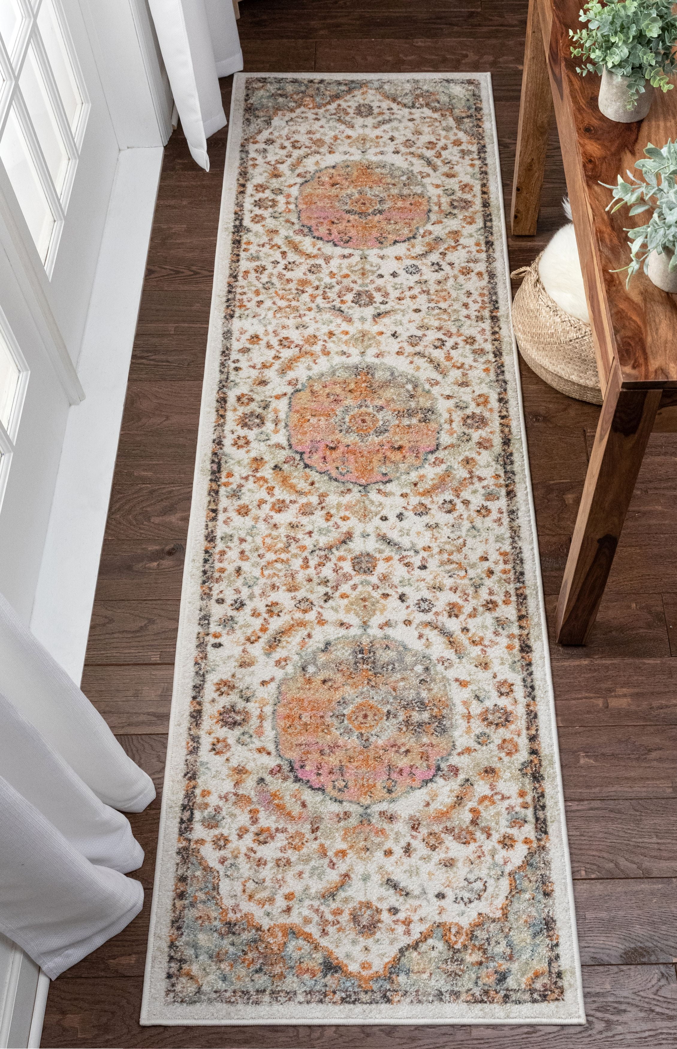 Well Woven JIRA Bohemian Vintage Pastel Oriental Medallion Pattern Area