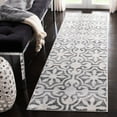 thumbnail image 3 of SAFAVIEH Isabella Eliza Geometric Floral Area Rug, Grey/Ivory, 5'3" x 7'7", 3 of 10