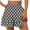 C Gray, variant on Women's Summer Casual Shorts Elastic High Waisted Ruffle Tiered Flowy Skorts for Woman Striped Print Daily Beach Lounge Shorts Size S-2XL