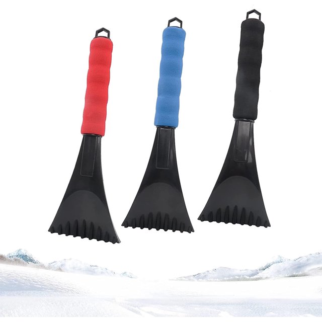 Raspador de hielo para automóviles de 3 piezas, raspador de hielo para automóviles, el raspador de hielo para automóviles, utilizado para la ventana trasera del parabrisas y el raspador de hielo later Afortunado Sencillez