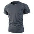 thumbnail image 4 of OGLCCG Tactical T Shirt for Men Short Sleeve Crewneck Workout Shirts Summer Lightweight Outdoor Casual Running Gym Athletic Tees Shirts,L,Gray, 4 of 8