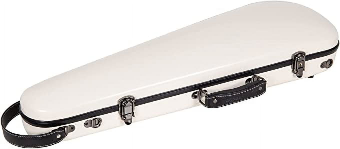 Crossrock 4/4 Size Violin Fiberglass Case with High Quality Velvet Lining