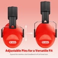 thumbnail image 2 of Orejeras Dr.Meter SNR27.4 con reducción de ruido para niños, color rojo, 2 of 7