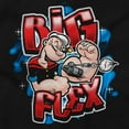 thumbnail image 2 of Airbrushed Popeye Cartoon Big Flex Men Big & Tall Graphic Tee Brisco Brands 3X, 2 of 3