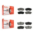 thumbnail image 1 of SIM Front Rear Semi-Metallic Brake Pads Kit for Car Nissan Altima Maxima Sentra INFINITI I30 G20 Altra EV KSM-100288, 1 of 8