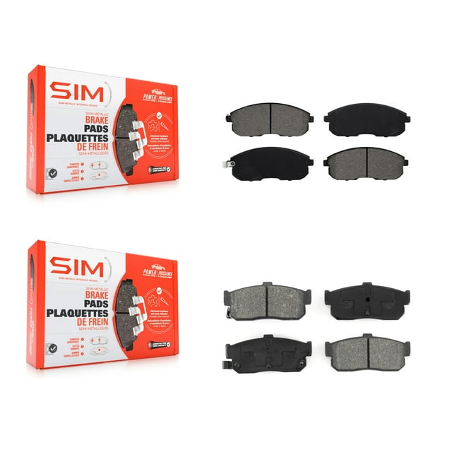SIM Front Rear Semi-Metallic Brake Pads Kit for Car Nissan Altima Maxima Sentra INFINITI I30 G20 Altra EV KSM-100288