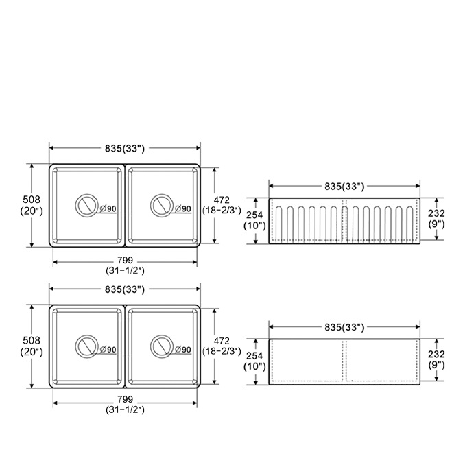 Double Sink Measurements
