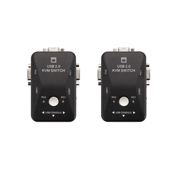 2X USB Kvm Switch Switcher 2 Port VGA Svga Switch Box USB 2.0 Mouse Keyboard 1920X1440 Switch Box