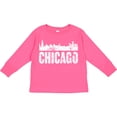 thumbnail image 3 of Inktastic Chicago Skyline Grunge Boys or Girls Long Sleeve Toddler T-Shirt, 3 of 5