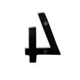thumbnail image 4 of NACH Magnetic House Address Number, Black Aluminum, 4 inch, Number 4, HH-4MAG-BLK-4, 4 of 5