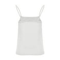 thumbnail image 5 of Nfurl Silky Satin Camisoles for Women for Under Clothes Soft Sleeveless Camisole Tops Comfy Casual Basic Undershirts Summer Slim Fit Undershirt, 5 of 6