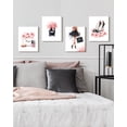 thumbnail image 3 of Drsoum Glam Pink Fashion Woman Wall Art Ladies Beauty Makeup Room Decor 8x10in4pcs Natural Framed, 3 of 6