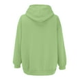 thumbnail image 5 of Baqcunre Plus Size Tops For Women Women'S Fall Jacket Oversized Pocket Sweatshirt Drawstring Clothing Zipper Track Jacket Hooded Top Womens Fall Fashion 2023 Sweatshirt For Women Green S, 5 of 5