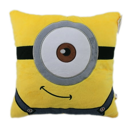 Minions Smirking Face Soft Plush Pillow Walmart Com