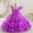 Purple, variant on Generic Baby Girls Ruffle Tutu Dress Sequin Butterfly Birthday Party Dresses Princess Pageant Communion Tulle Gown for 1-6 Years