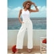 thumbnail image 4 of Pantalones de Salón Anchos para Mujer, Color , Talla XXL, 4 of 8