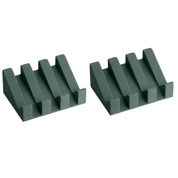 Silicone Soap Dish+Drain for Shower Bathroom Soap Holder,Self Draining Drying Tray,Kitchen Sink -Sponge Holder A