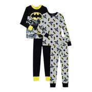 Lego Batman Boys 4-Piece Pajama Cotton Set, Sizes 4-10