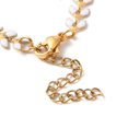 thumbnail image 3 of 3 pc Enamel Ear of Wheat Link Chain Necklace PVD Vacuum Plating 304 Stainless Steel Jewelry for Women White 17-1/2~17-5/8 inch(44.4~44.7cm), 3 of 4