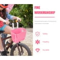 thumbnail image 4 of OULII Childrens Bike Basket 1Set Pink Rectangular for Front Handlebar Use, 4 of 8
