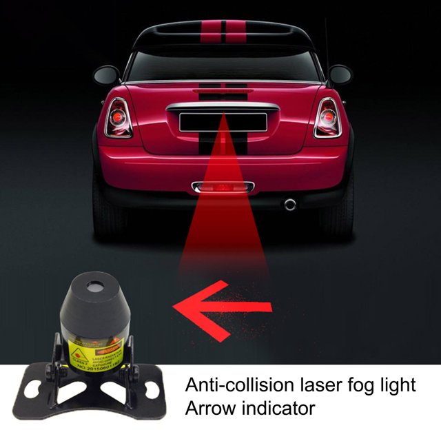 Gwong Autos ADVERTENCIA LUZ COLISIÓN DE TRASERA DE TERMENTA PEDIDA PEDIDA LA PROYECCIÓN LÁSER DE ALUMINIO FOG LÁMPARA PARA COCHES Gwong 24012763