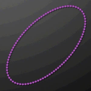 Smooth Round Opaque Bead Mardi Gras Necklace Gold Pack of 12 